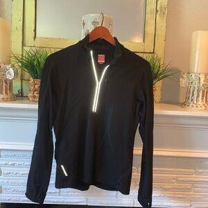 Icebreaker 260 Mid-weight Merino Wool Half Zip Sweater with Reflective Accents S